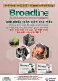 1 ống Broadline phòng trị nội ngoại ký sinh trùng (mèo < 2,5kg)
