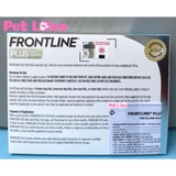 1 hộp Frontline Plus (3 tuýp) nhỏ gáy trị ve, rận, bọ chét (chó từ 10- 20kg)