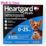 1 viên Heartgard phòng trị giun tim, giun đũa, giun móc (chó dưới 11,5kg)