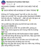Nexgard Combo diệt nội ngoại ký sinh trùng (mèo nhỏ hơn 2,5kg)