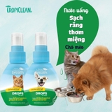 NƯỚC VỆ SINH RĂNG MIỆNG MÈO, GIẢM MÙI HÔI (TROPICLEAN, MỸ, ĐẬM ĐẶC)