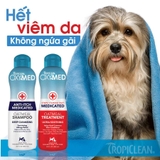SỮA TẮM TRỊ VIÊM DA, NẤM NGỨA, VẢY GÀU, ĐỐM ĐỎ TRÊN CHÓ (OXYMED, MỸ)