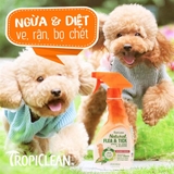 XỊT DIỆT VE, BỌ CHÉT TRÊN CHÓ VÀ Ổ CHÓ (TROPICLEAN, MỸ)