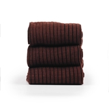 CLASSIC RIBBED 3-PACK - BROWN