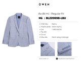 ÁO BLAZER XÁM XANH BL220698-LBU