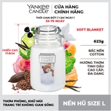 Nến thơm Yankee Candle, Nến hũ size L, Mùi Soft Blanket