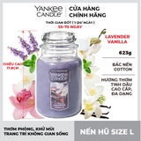 Nến thơm Yankee Candle, Nến hũ size L, Mùi Lavender Vanilla