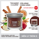 Nến thơm Yankee Candle, Nến ly tròn size S, Mùi Autumn Wreath