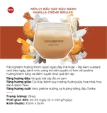 Nến ly bầu Yankee Candle mùi Vanilla Creme Brulee