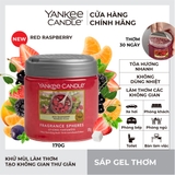 Tinh dầu khuếch tán hương thơm dạng gel Yankee Candle, Sáp gel thơm, Mùi Red Raspberry