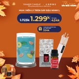 Mua nến ly tròn L được tặng hộp 1 tinh dầu 4Home 10ml và 1 hộp diêm