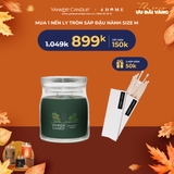 Mua 1 Nến ly tròn sáp đậu nành size M tặng 2 hộp diêm