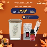 Mua  nến Elevation L được tặng 1 tinh dầu 4Home 10ml và 1 hộp diêm