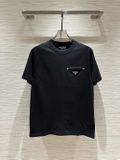 Áo phông T shirt Prada Đen logo tam giác ngực Like Auth on web