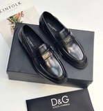 Giày Loafer Dolce Gabbana logo tag vuông bạc Like Auth 1-1 on web fullbox