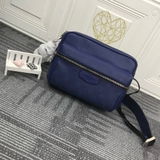 Túi đeo chéo Louis Vuitton Blue Taiga Outdoor Messenger PM Xanh 2 tầng Like Auth on web fullbox bill thẻ