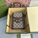 Túi đeo chéo Gucci mini Phone 1955 Nâu họa tiết monogram Like Auth on web fullbox bill thẻ
