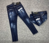 Quần Jean Dsquared2 Xanh rách mài logo túi sau Like Auth 1-1 on web