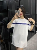 Áo phông T shirt Burberry kẻ tag ngang thêu ngựa bay Like Auth on web