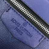 Túi đeo chéo Louis Vuitton Blue Taiga Outdoor Messenger PM Xanh 2 tầng Like Auth on web fullbox bill thẻ