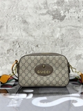 Túi đeo chéo Gucci GC Neo Vintage Bag họa tiết monogram tag da hổ sắt Like Auth on web fullbox bill thẻ