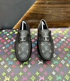 Giày moca Louis Vuitton da bò họa tiết monogram tag bạc LV Like Auth 1-1 on web fullbox