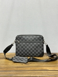 Combo 3 túi ví đeo chéo Louis Vuitton Đen ô Caro 26x19x4cm Like Auth on web fullbox bill thẻ