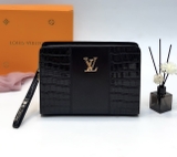 Túi ví Clutch Louis Vuitton họa tiết da cá sấu Đen new 2024 Like Auth on web fullbox bill thẻ