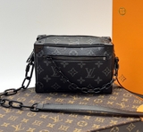 Túi hộp đeo chéo Louis Vuitton mini soft Trunk họa tiết monogram phối xích Like Auth on web fullbox bill thẻ