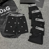 Quần short ngố đùi gió Dolce Gabbana họa tiết DG thêu check cạp 2 lớp lót new 2024 Like Auth 1-1 on web