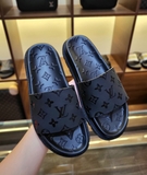 Dép lê quai ngang Louis Vuitton họa tiết monogram bóng new 2024 Like Auth on web fullbox bill thẻ