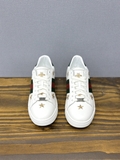 Giày sneaker Gucci ACE Embroidered kẻ sọc Xanh Đỏ thêu nhiều Ong Sao Like Auth on web fullbox bill thẻ phụ kiện