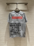 Áo phông T shirt Dsquared2 Xám logo Đỏ chữ Đen Like Auth on web