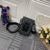 Túi hộp Mini đeo chéo Louis Vuitton nắp cài Nam Châm họa tiết vân hoa monogram Like Auth on web fullbox bill thẻ