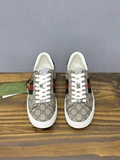 Giày sneaker Gucci ACE GG Supreme Beige monogram kẻ Xanh Đỏ Like Auth on web fullbox bill thẻ phụ kiện