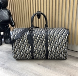 Túi trống du lịch Dior họa tiết monogram oblique size 50cm Like Auth on web