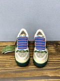 Giày sneaker Gucci Nâu kẻ Xanh Đỏ đế cao new 2024 Like Auth on web fullbox bill thẻ phụ kiện