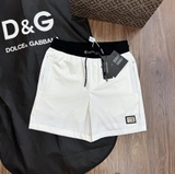 Quần short đùi gió Dolce Gabbana 2 lớp lót lưới tag gương logo ong thêu vương miện Like Auth 1-1 on web