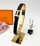 Thắt lưng, dây nịt, belt Hermes mặt trơn 18k dây nịt Đen sần kẻ chỉ Trắng 85-110cm fullbox Like Auth 1-1 on web