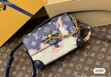 Túi đeo chéo Louis Vuitton Steamer Flower Patterns monogram Xanh loang 18x11x6.5cm Like Auth on web fullbox bill thẻ