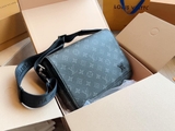 Túi cặp đeo chéo Louis Vuitton nắp gập LV Bag Messenger Damier Vân hoa monogram size 22x25.5x7cm Like Auth on web fullbox bill thẻ