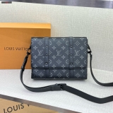Túi đeo chéo Louis vuitton LV Bag Handle Soft Trunk vân hoa monogram tag dọc size 22x16x6cm Like Auth on web fullbox bill thẻ