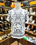 Áo phông T-shirt Dolce Gabbana logo DG vòng lá họa tiết Like Auth on web