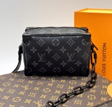 Túi hộp đeo chéo Louis Vuitton mini soft Trunk họa tiết monogram phối xích Like Auth on web fullbox bill thẻ