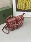 Túi đeo chéo Goyard Belvedera kẻ lưới Đỏ new 2024 Like Auth on web fullbox bill thẻ