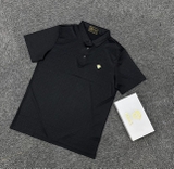 Áo polo Versace Đen logo mặt quỷ Vàng thêu ngực họa tiết Like Auth 1-1 on web