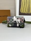 Túi đeo chéo Louis Vuitton Steam Caro dằn di Xanh Lá Like Auth on web fullbox bill thẻ