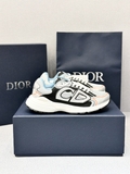 Giày sneaker Dior B30 Xám viền Đen logo CD new 2024 Like Auth on web fullbox bill thẻ phụ kiện