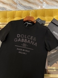 Áo phông T-shirt Dolce Gabbana logo DG Milano chấm bi ngực Like Auth on web
