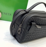 Túi clutch cầm tay Bottega Veneta 2 khóa họa tiết đan chéo 28x15x11cm Like Auth on web fullbox bill thẻ